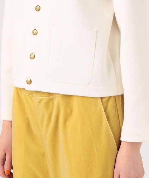 caban（キャバン）の「□コットンカシミヤ エンブレムクルーネック