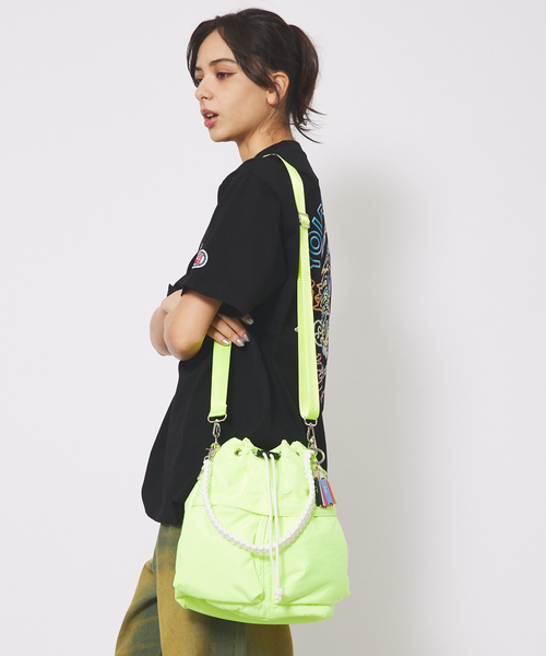 cheek/チーク】kinchaku code2WAY TOTE/巾着2WAYショルダーバッグ/ユニ