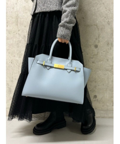 Mila Owen（ミラオーウェン）の「ベルト付きラージハンドバッグ