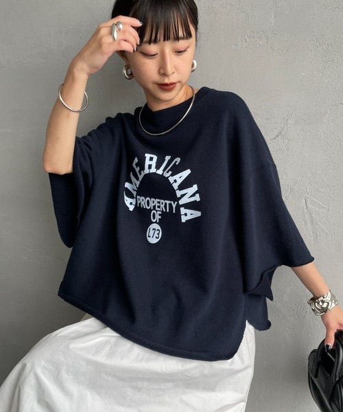 Americana/アメリカーナ] 別注 カレッジプリント カットオフ