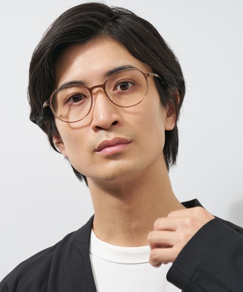 ボストン型 メガネ｜クリアフレーム｜プラスチックフレーム｜Zoff