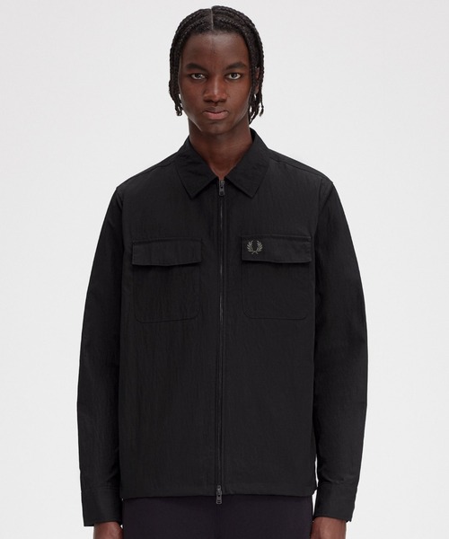 セール】Zip Overshirt／ジップアップオーバーシャツジャケット