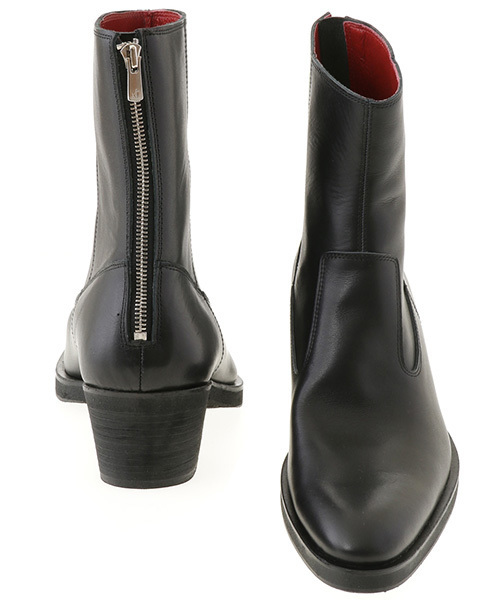 NO ID.（ノーアイディ）の「mko5240-バックZIPヒールブーツ（ブーツ