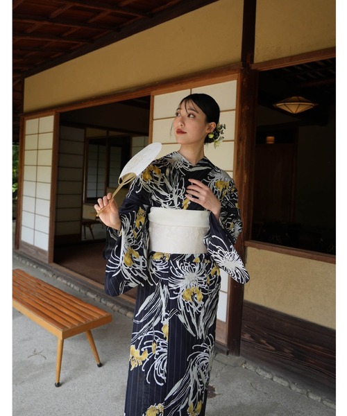 utatane（ウタタネ）の「【utatane×Acka.】浴衣4点セット 菖蒲と糸菊