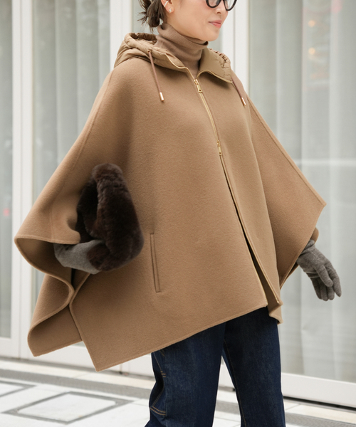 セール】【MY WHITE/マイホワイト】CAPE（ポンチョ）｜Deuxieme Classe