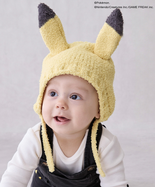 セール】【モンポケ】耳付きニット帽（その他ベビーウェア）｜petit