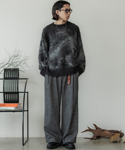 WYM LIDNM（ウィム バイ リドム）の「MOHAIR BLEND JACQUARD SHAGGY