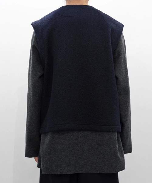 セール】【VOAAOV】WOOLLET Oversize V-Neck Vest（ベスト）｜VOAAOV