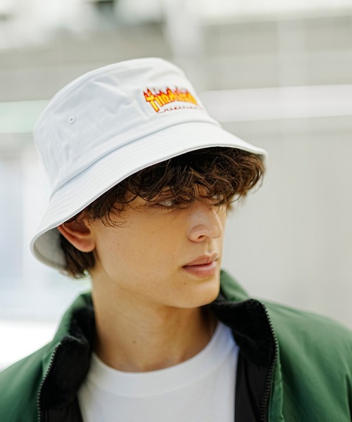 THRASHER/スラッシャー バケットハット FLAME LOGO BUCKET 23TH-H03
