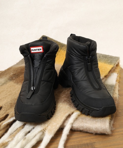 HUNTER イントレピッド ワンダラー アンクル ジップ スノー ブーツ