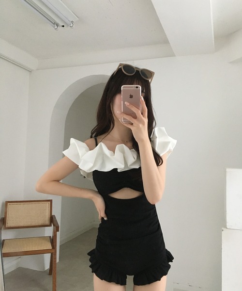 RiLi（リリ）の「ボリュームフリル2way水着【RL】（水着）」 - WEAR