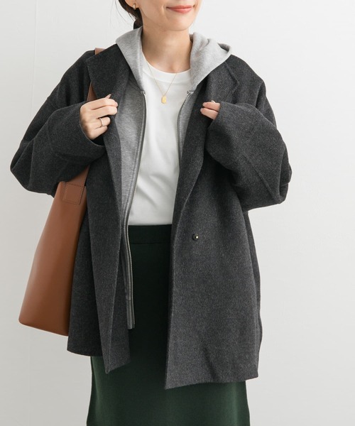 セール】ウールリバーミドルガウンコート（その他アウター）｜URBAN