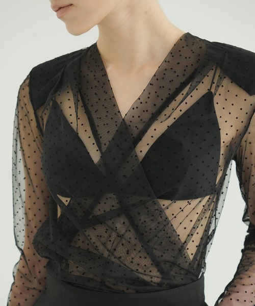 セール】SHEER DRAPE BODYSUITS（その他トップス）｜CLANE（クラネ）の