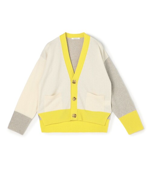 MACPHEE（マカフィー）の「□NZ LAMB 9G Vネックカーディガン