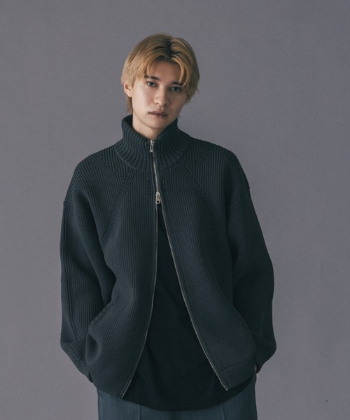 Lui's（ルイス）の「ドライバーズニットブルゾン（ニット/セーター