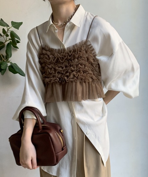 DouDou（ドゥドゥ）の「チュールビスチェ（キャミソール）」 - WEAR