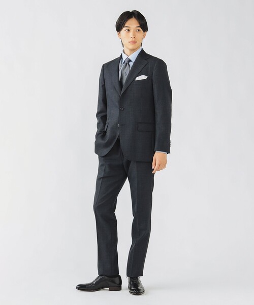 BEAMSF ダークネイビー スーツ 46 6R ビームスf ネイビースーツ 46 春