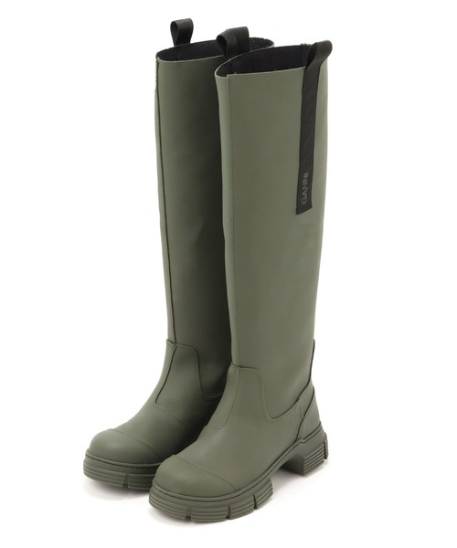 GANNI（ガニー）の「【GANNI】リサイクルラバーロングブーツ（ブーツ