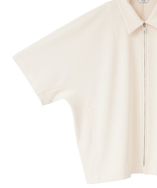 CLANE（クラネ）の「CLANE/クラネ/RIB STRIPE ZIP SHIRT（シャツ