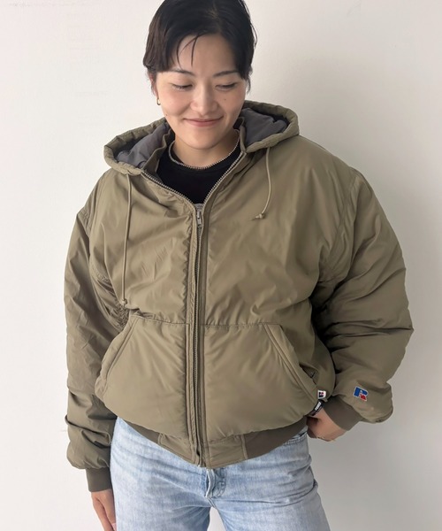 RUSSELL ATHLETIC/ラッセル アスレチック】ナイロンパファージップ