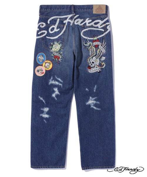 Ed Hardy（エドハーディー）の「XLARGE×ED HARDY CRASH DENIM PANTS