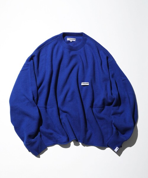 CAHLUMN/カウラム Wool Cotton Loop Back Sweatshirt/ウール コットン
