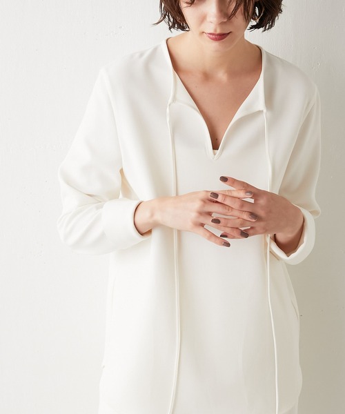 Whim Gazette（ウィムガゼット）の「ダブルクロスプルオーバー（シャツ