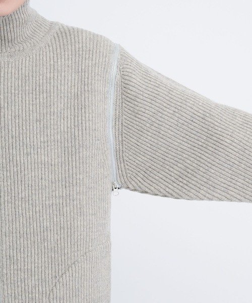 Jieda（ジエダ）の「2WAY ZIP UP KNIT（ニット/セーター）」 - WEAR