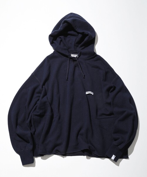 CAHLUMN/カウラム Wool Cotton Loop Back Sweat Hoodie/ウール