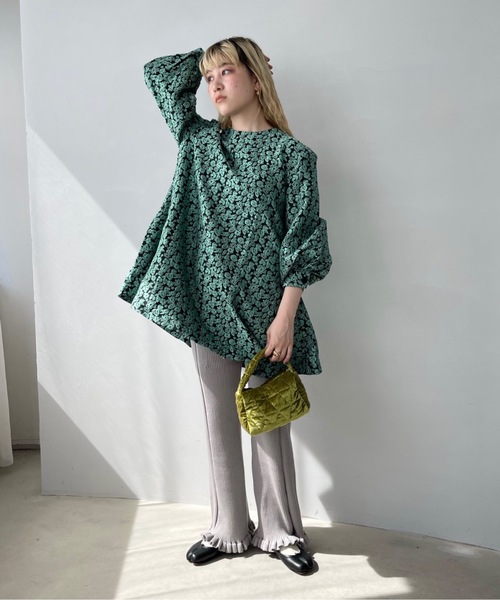 ジャガードフラワードレス【SANSeLF】 sanw21（ワンピース）｜SANSeLF