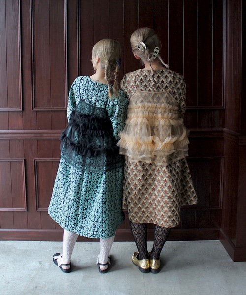 ジャガードフラワードレス【SANSeLF】 sanw21（ワンピース）｜SANSeLF