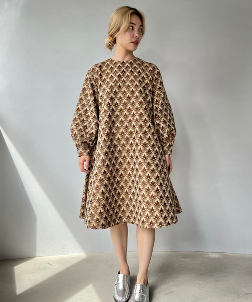 SANSeLF（サンセルフ）の「ジャガードフラワードレス【SANSeLF