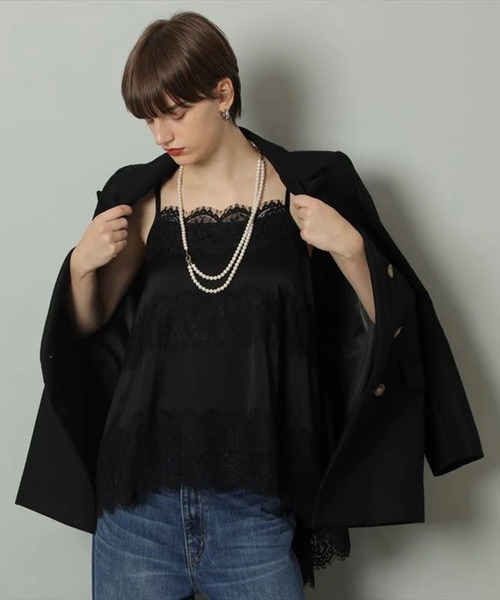 レースキャミブラウス（シャツ/ブラウス）｜CADUNE（カデュネ）の