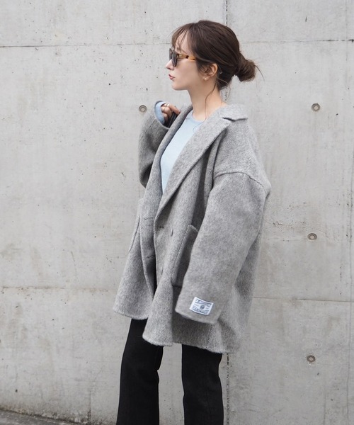 LAULEN（ローレン）の「wool shaggy coat/ウールシャギーコート