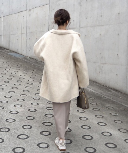 LAULEN（ローレン）の「wool shaggy coat/ウールシャギーコート
