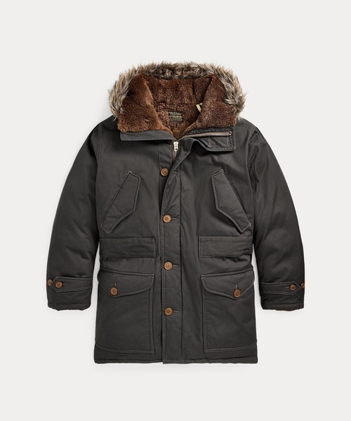 RRL（ダブル アール エル）の「フェイクファートリム オイルクロス