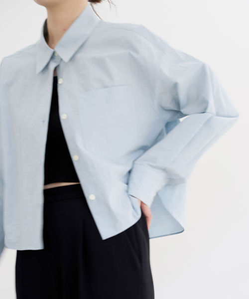 IENA（イエナ）の「タイプライタークロップドシャツ（シャツ/ブラウス