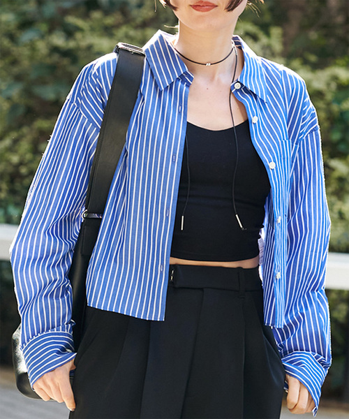 IENA（イエナ）の「タイプライタークロップドシャツ（シャツ/ブラウス