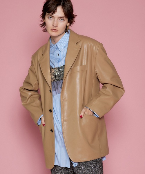 MAISON SPECIAL（メゾンスペシャル）の「Vegan Leather Single Jacket