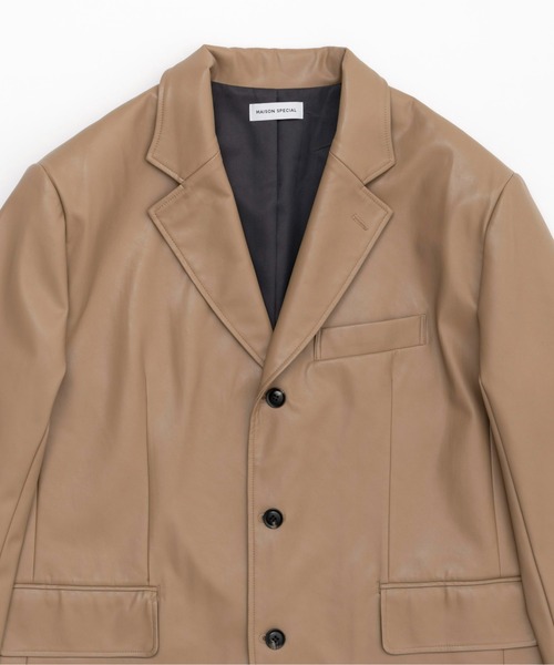 MAISON SPECIAL（メゾンスペシャル）の「Vegan Leather Single Jacket