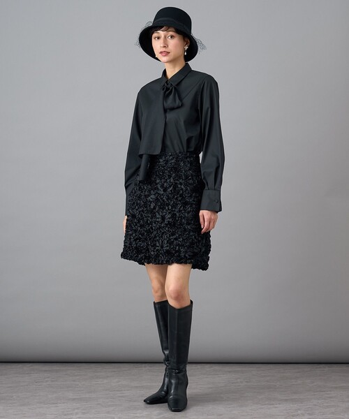 セール】コンパクトコットンシアーボウタイ ブラウス（シャツ/ブラウス