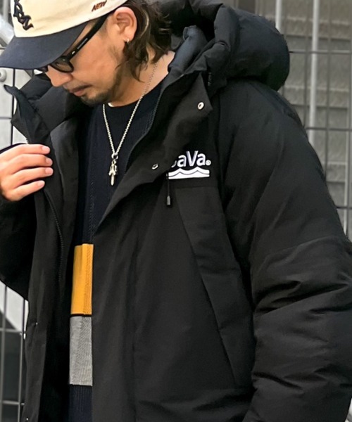 セール】《Javaジャバコラボ》極暖、異素材パネルフェイクダウン