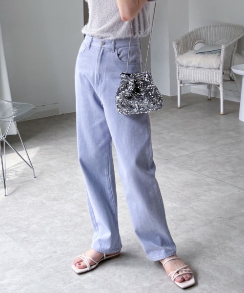 在庫限り》フラッシャー付オリジナルストレートデニム（デニムパンツ