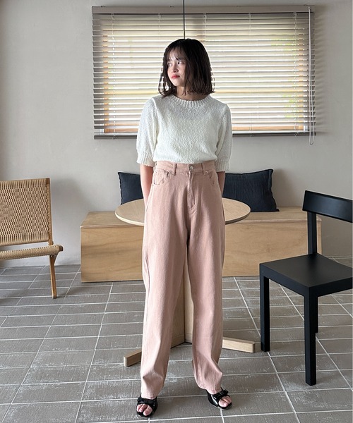 在庫限り》フラッシャー付オリジナルストレートデニム（デニムパンツ