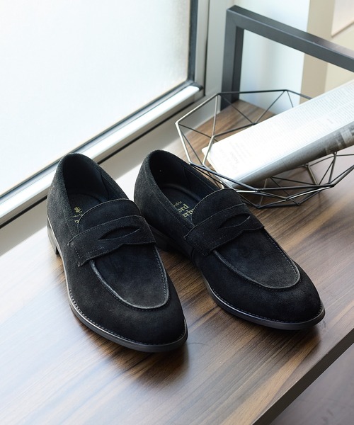 WEB限定 本革 レザー スリム コイン ローファー / London Shoe Make