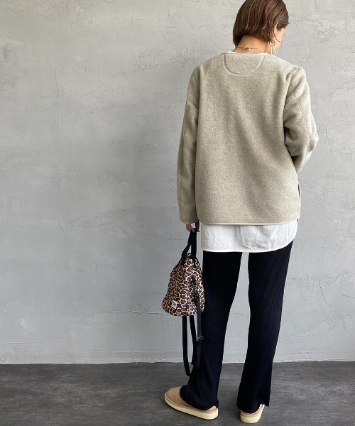 DANTON（ダントン）の「[DANTON/ダントン] フリース ノーカラープル