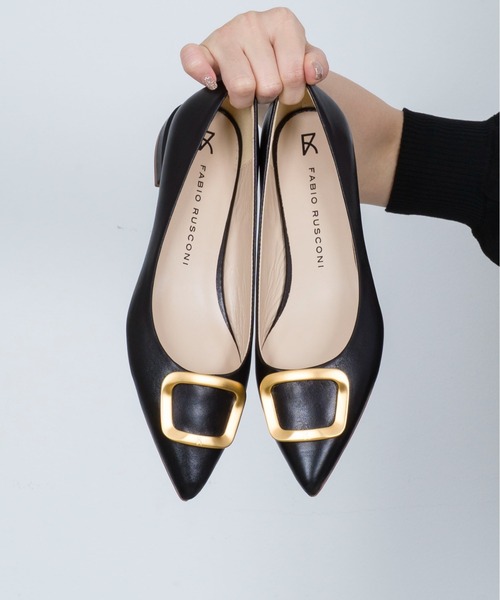 セール】【FABIO RUSCONI/ファビオ ルスコーニ】ローヒール バックル