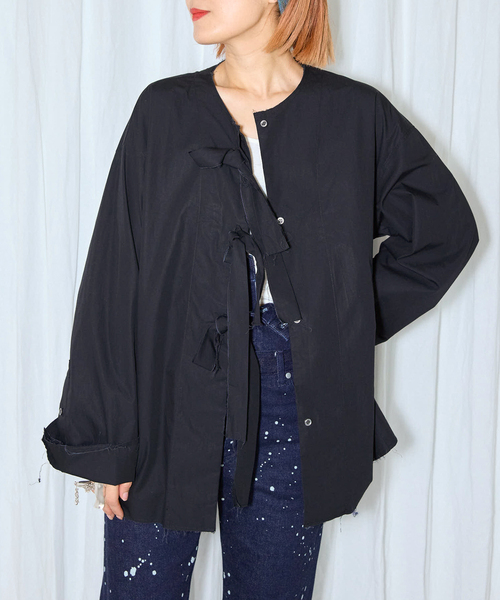 CITYSHOP（シティーショップ）の「FRONT RIBBON ブラウス（シャツ