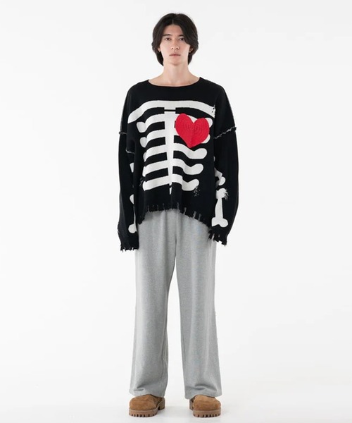セール】【DISCOVERED/ディスカバード】BONE KNIT（ニット/セーター