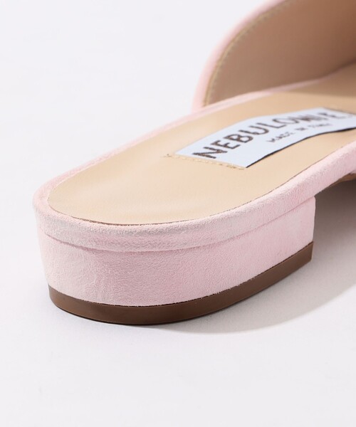 セール】NEBULONIE スエード バックルミュールサンダル（パンプス